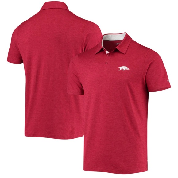 Columbia Red Razorback Polo Shirt - Picture 1 of 4